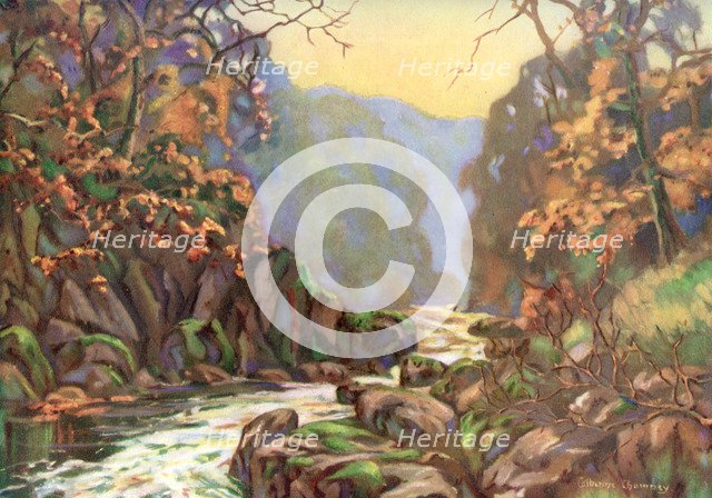 'On the Dargle, County Wicklow', Ireland, 1924-1926.Artist: Catharine Chamney