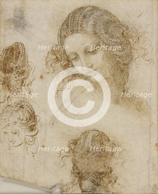 The head of Leda, c1505-1508. Creator: Leonardo da Vinci (1452-1519).