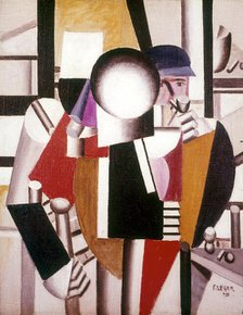 'The Three Comrades' ('Les trois camarades'), 1920. Creator: Fernand Leger.
