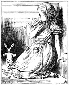 Scene from Alice's Adventures in Wonderland by Lewis Carroll, 1865. Artist: John Tenniel