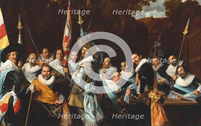 Banquet of the Officers of the Calivermen Civic Guard in Haarlem, 1633. Creator: Hals, Frans I (1581-1666).