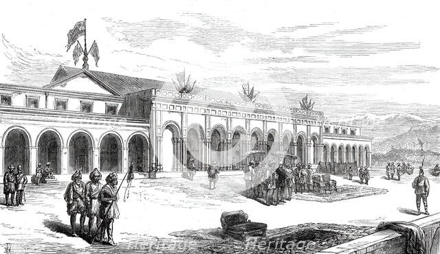 The Prince of Wales in India: palace built in two months by the Maharajah of Cashmere...1876. Creator: Unknown.