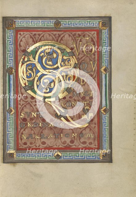 Decorated Incipit Page; Gospel Book, about 1120-1140. Creator: Unknown.