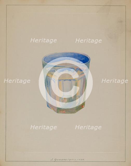 Glass, c. 1936. Creator: J. Howard Iams.