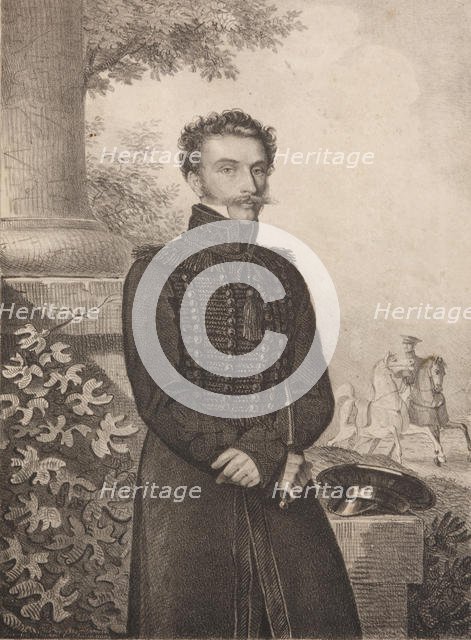 Portrait of Count Paul Khristoforovich Grabbe (1789-1875) , 1820s. Creator: Hampeln, Carl, von (1794-after 1880).