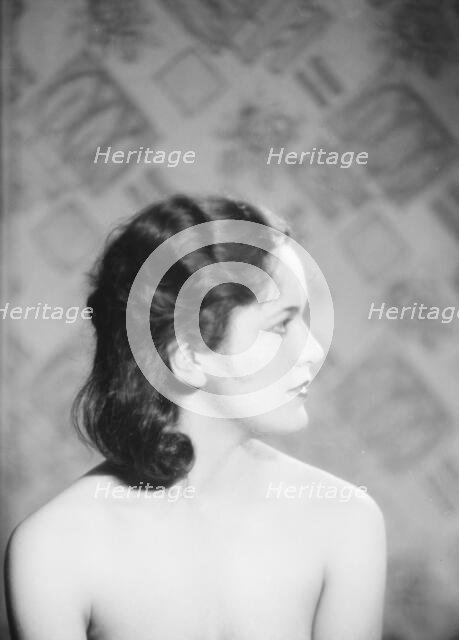 Margolies, Betty, Miss, portrait photograph, 1930 Creator: Arnold Genthe.