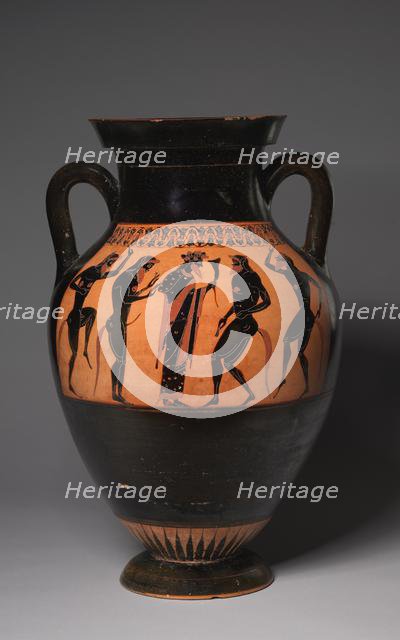 The Bateman Amphora (Wine Jar), c. 530-520 BC. Creator: Lysippides Painter (Greek), manner of.