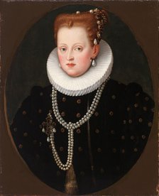 Portrait of Margherita Gonzaga (1564-1618), Duchess of Ferrara, ca 1590. Creator: Anonymous.