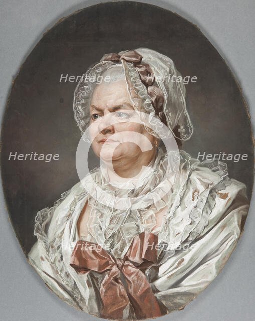 Portrait of the artist's mother, Mme Anne Ducreux née Béliard, c1760. Creator: Joseph Ducreux.