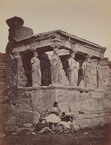 Caryatids of the Erectheum, 1857. Creator: James Robertson.