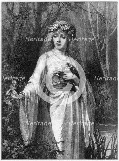 'Ophelia', 1892. Artist: Taylor