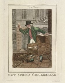 'Hot Spiced Gingerbread', Cries of London, 1804. Artist: Anon