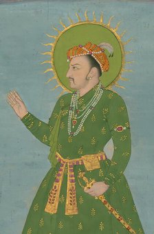 Single Leaf of a Portrait of the Emperor Jahangir, 13th century AH/AD 1825-1875. Creator: Unknown.