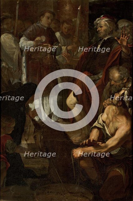 The Miracle of the Mule, 1673. Creator: Canuti, Domenico Maria (1625-1684).