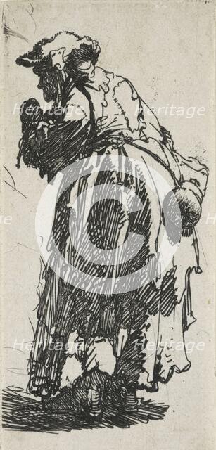 Old beggar woman with a gourd, c.1629. Creator: Rembrandt Harmensz van Rijn.