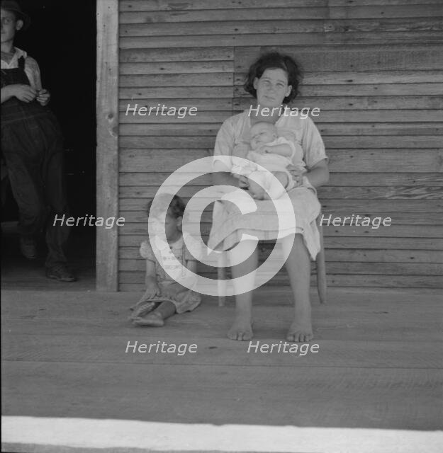 Families are left stranded without means of support..., Near Kiln, Mississippi, 1937. Creator: Dorothea Lange.
