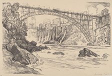 The Steel Bridge, 1910. Creator: Joseph Pennell.