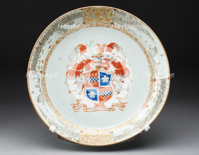 Dish, China, c. 1733. Creator: Jingdezhen Porcelain.