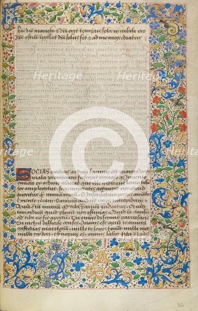Decorated Text Page, about 1460-1470. Creator: Unknown.
