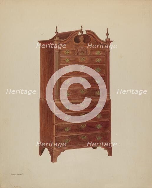 Chest-On-Chest, c. 1938. Creator: Arthur Johnson.