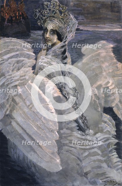 Princess Swan, 1900. Artist: Vrubel, Mikhail Alexandrovich (1856-1910)