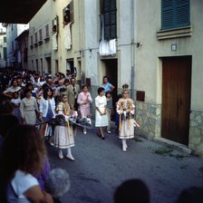 The Eagles', popular characters that dance preceding the procession of Corpus Christi day, held i…