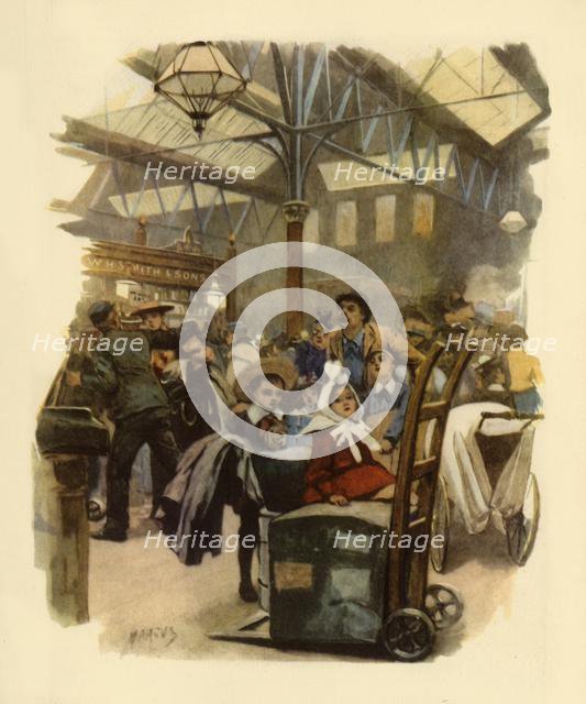 'Cannon Street Station, c. 1900', (1945).  Creator: Marcus.