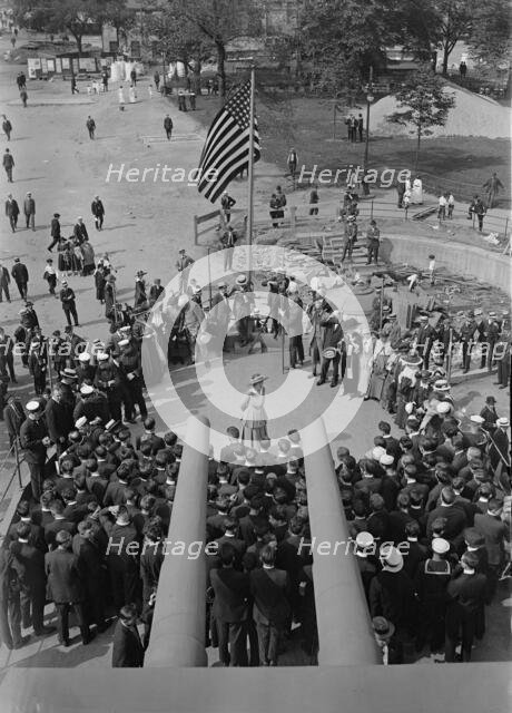 Recruits on U.S.S. Recruit, 1917. Creator: Bain News Service.