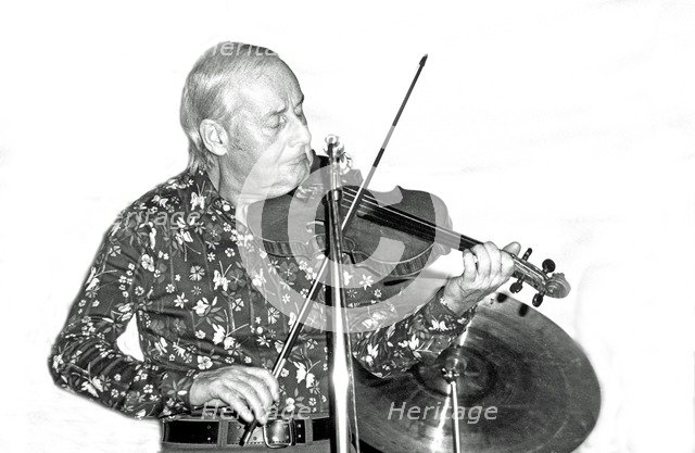 Stephane Grappelli, Ronnie Scott's, London,1973. Artist: Brian O'Connor.