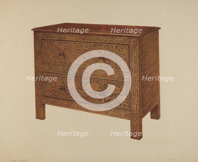 Chest of Drawers, c. 1938. Creator: Charles Squires.