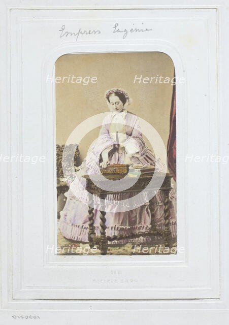 Empress Eugénia, 1860-69. Creator: André-Adolphe-Eugène Disdéri.