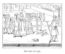 'The Mall in 1732', c1870. Artist: Unknown.