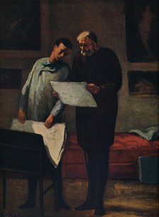 'Advice to a Young Artist', 1865-1868. Artist: Honore Daumier.