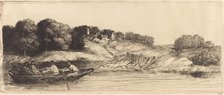 Landscape with Boat, 1st plate (Le paysage au bateau). Creator: Alphonse Legros.