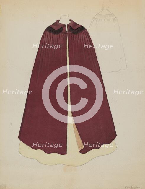 Cape, c. 1936. Creator: Catherine Fowler.