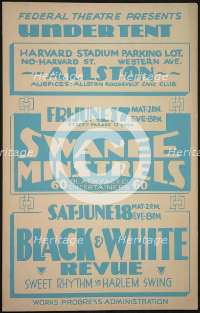 Swanee Minstrels, [193-]. Creator: Unknown.