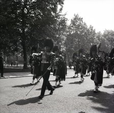 Guards on the march, London, c1955. Creator: Arthur Charles Kirby Ware.