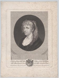 Portrait of a young woman, 1786. Creators: Crescentius Josephus Johannes Seydelmann, Christian Friedrich Stölzel.
