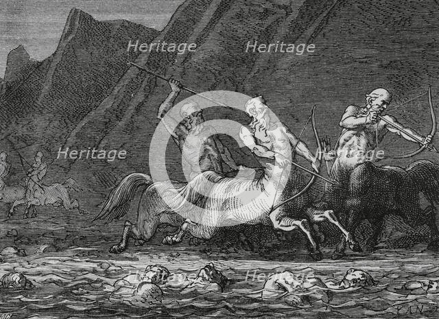 The Divine Comedy (1307-1321): Inferno (Hell), 1888.  Creator: Jean Edouard Dargent.