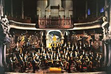 The OCB (Orquesta Ciutat de Barcelona i Nacional de Catalunya) on stage at the Palau de la Música…