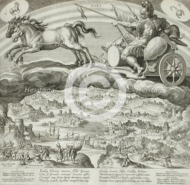 Mars, c1585. Creator: Johann Sadeler I.