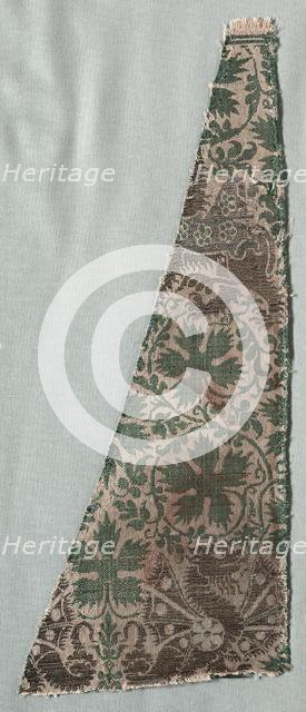 Silk Fragments, 1350-1399. Creator: Unknown.