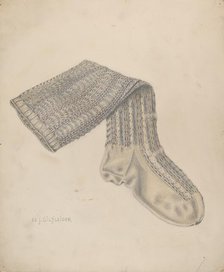 Knit Hose, 1935/1942. Creator: E. J. Gilsleider.