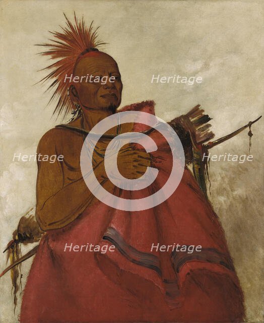 Tcha-tó-ga, Mad Buffalo, Murderer of Two White Men, 1834. Creator: George Catlin.