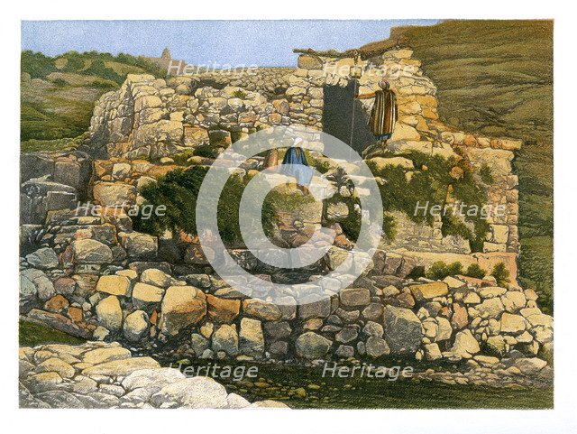 The Well of En-Rogel, Jerusalem, c1870.Artist: W Dickens