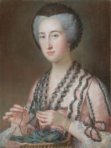 Lady Dungarvan, Countess of Ailesbury (née Susannah Hoare), about 1760. Creator: Mary Hoare.