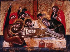 The Descent from the Cross. Artist: Greek icon 