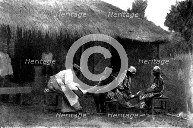 The French Aggressions in West Africa: scenes in the Royal Niger Company's Territory, 1898. Creator: Charles Forbes Harford-Battersby.
