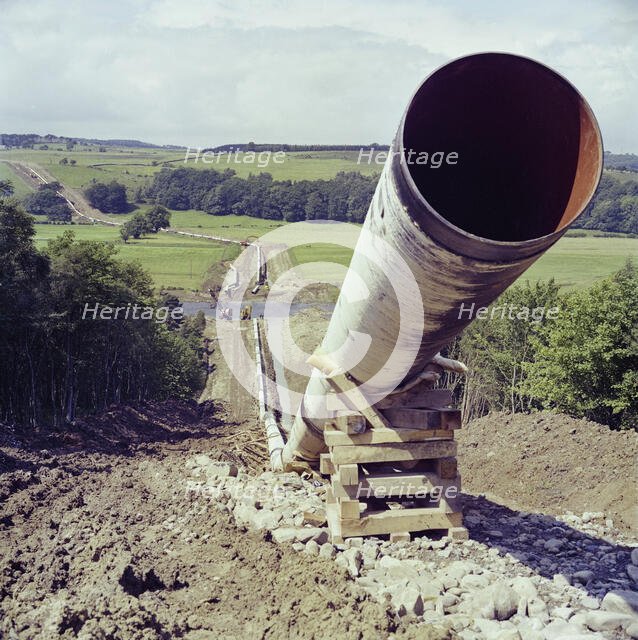 Brampton Gas Pipeline, Cumbria, 07/1975. Creator: John Laing plc.