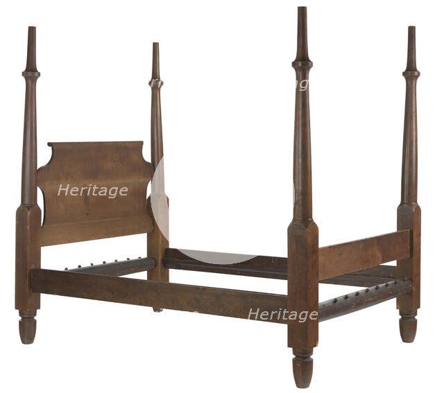 Bed frame designed by Henry Boyd, ca. 1840. Creator: Boyd Manufacturing Company.